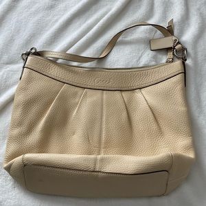 Leather coach purse